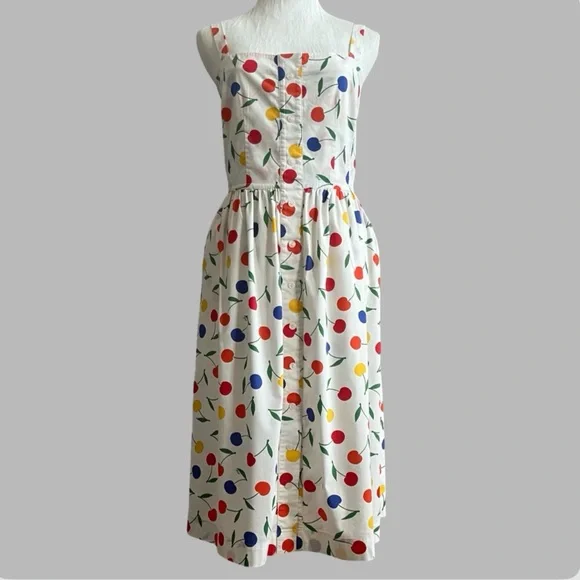 HVN Laura Bow Embellished
Printed Poplin Dress | Size: 8 - Picture 5 of 13